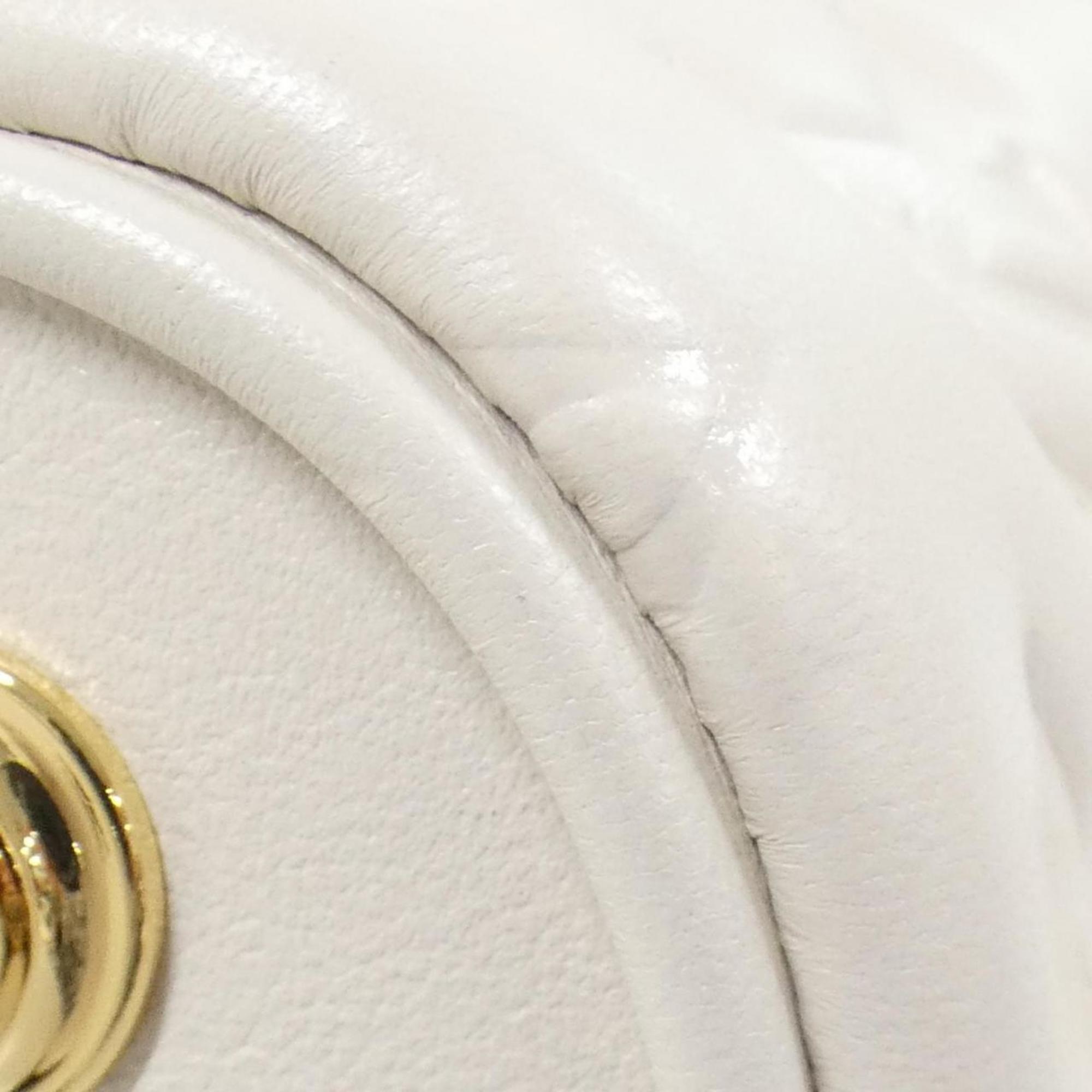 Louis Vuitton Ivory Leather Shoulder Bag Vanity Bag