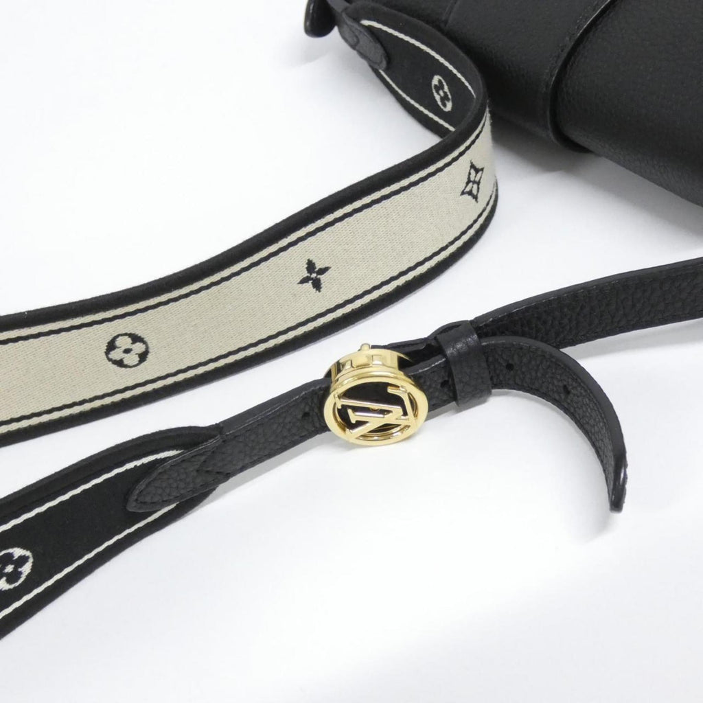 Louis Vuitton Black Leather Shoulder Bag