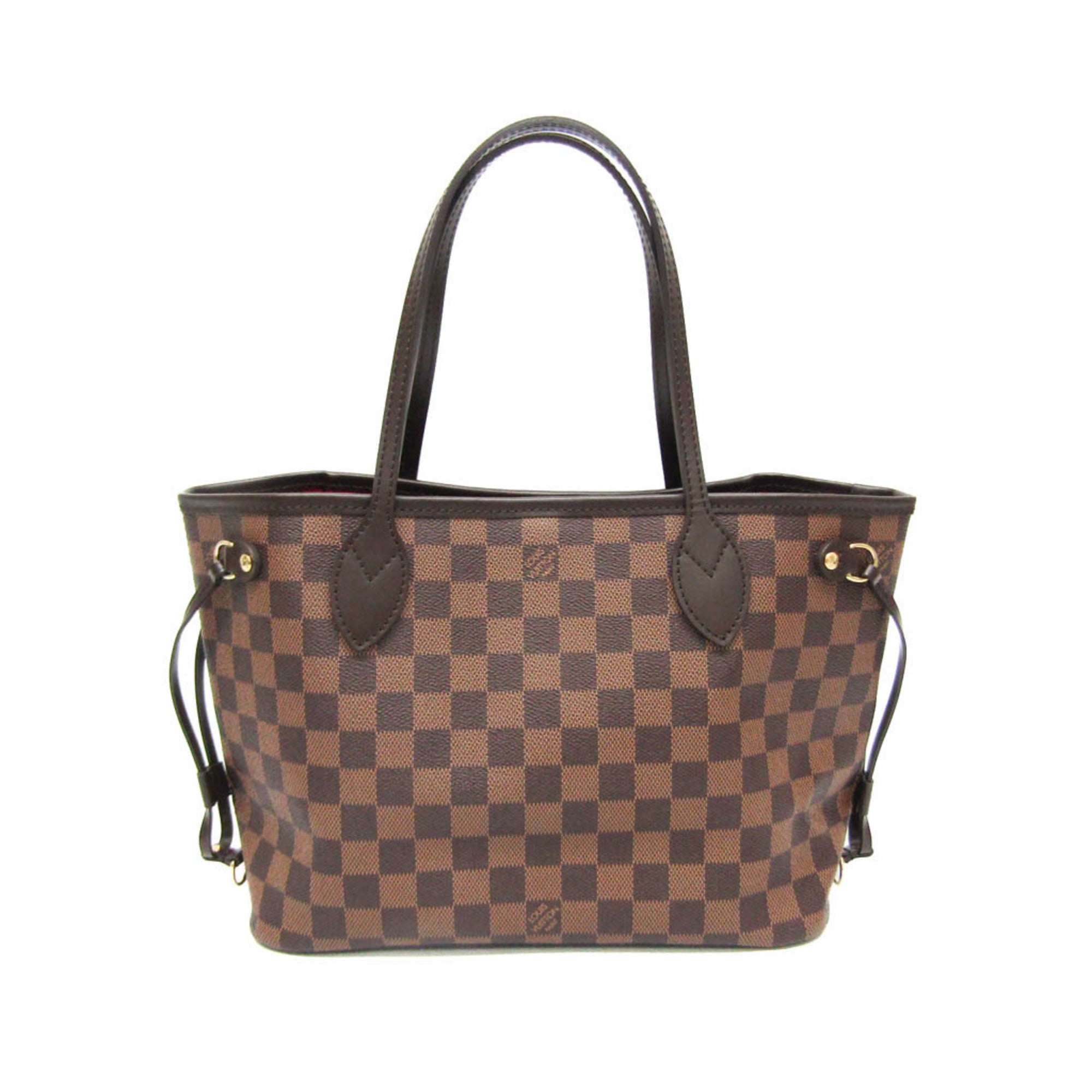 Louis Vuitton Damier Ebene Damier Canvas Tote Bag