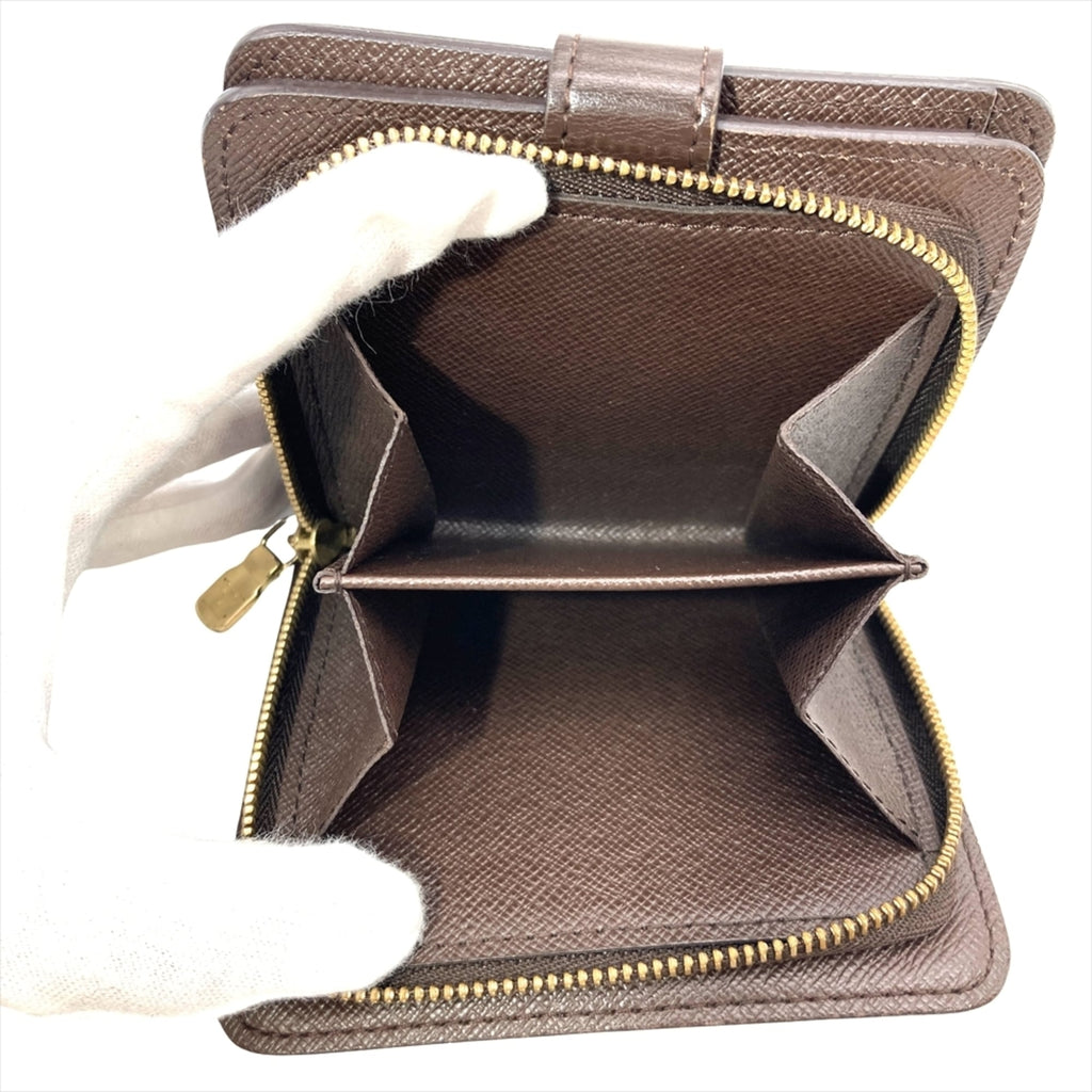 Louis Vuitton Damier Brown Damier Canvas Ebene Damier Canvas Wallet