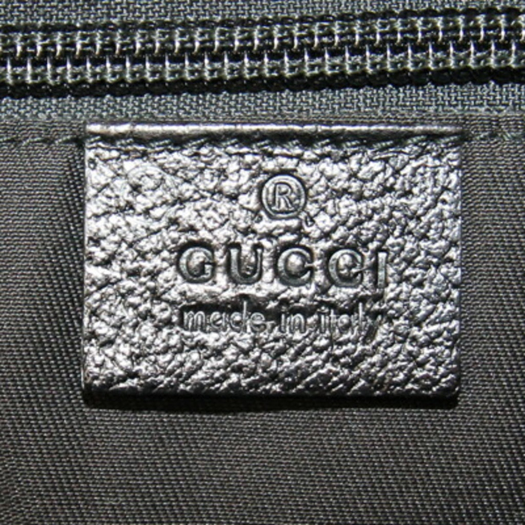Gucci Black Canvas Leather Handbag (Pre-Owned)