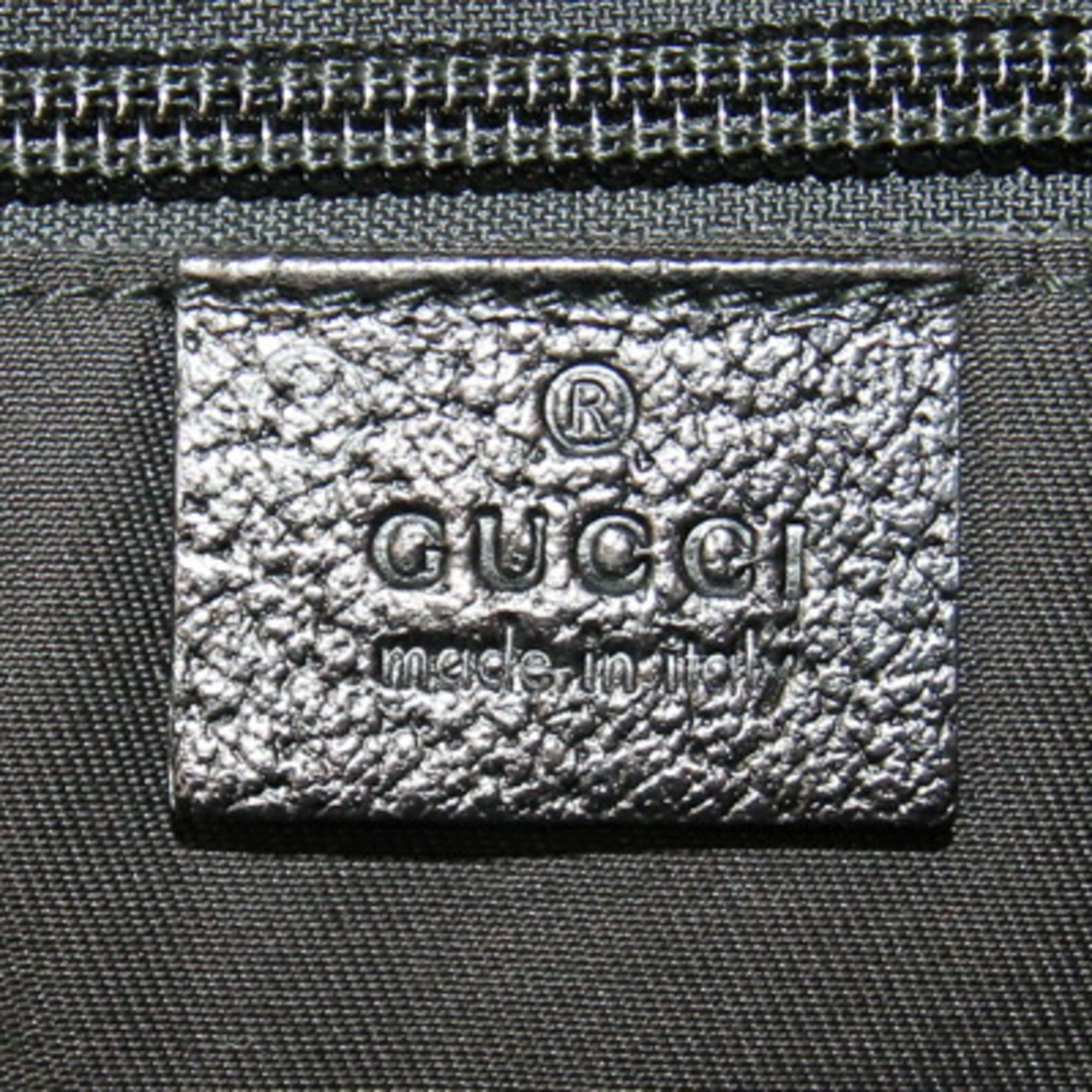 Gucci Black Canvas Leather Handbag (Pre-Owned)