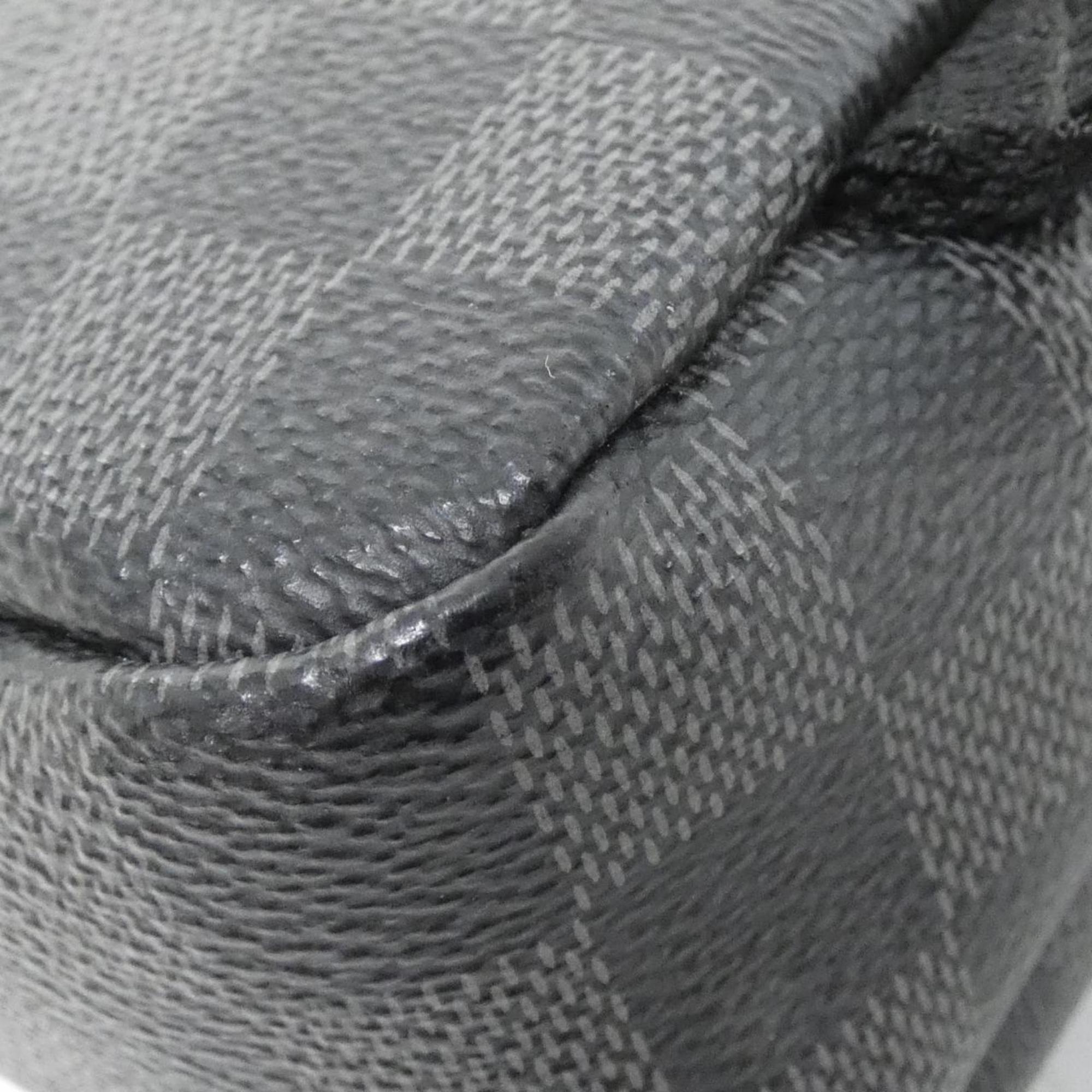Louis Vuitton Graphite Coated Canvas Shoulder Bag Sling Bag