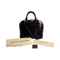 Louis Vuitton Red Color Wine Monogram Vernis Handbag