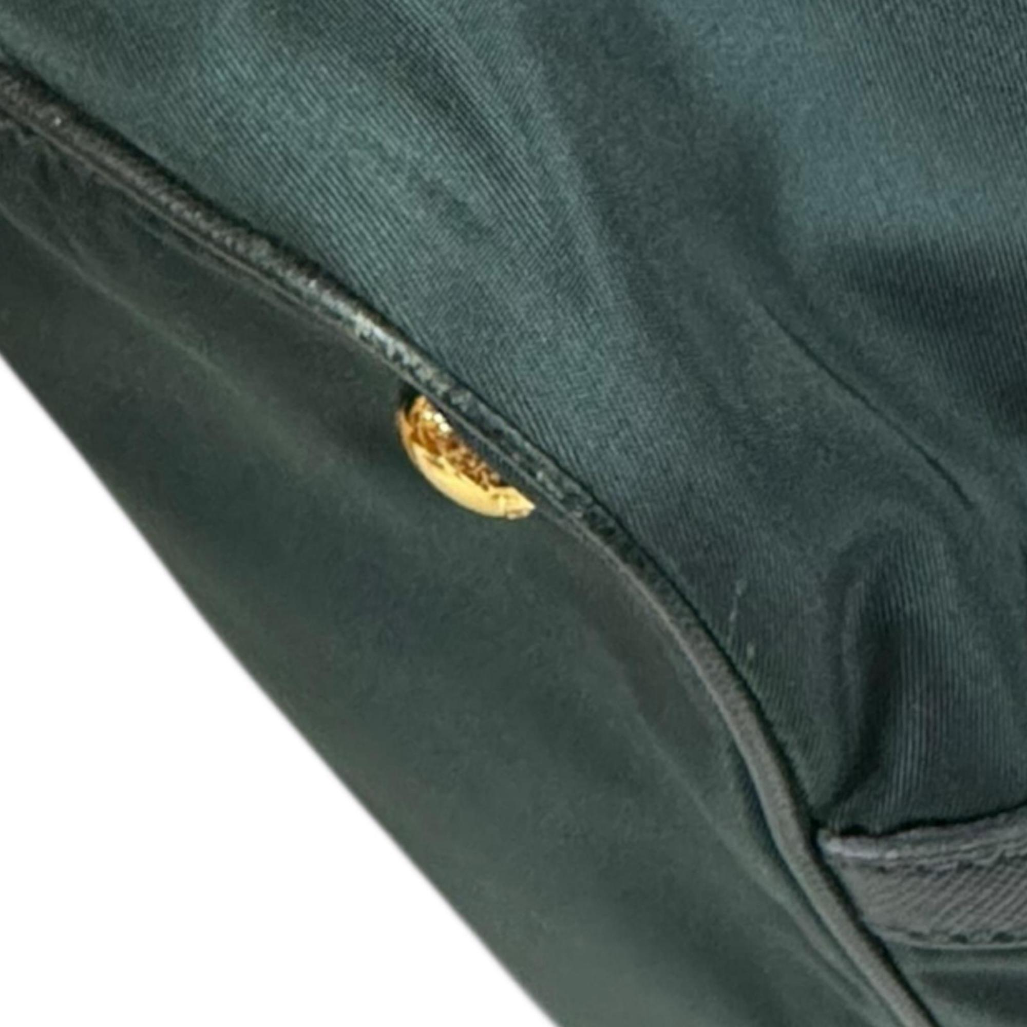Prada Green Nylon Shoulder Bag