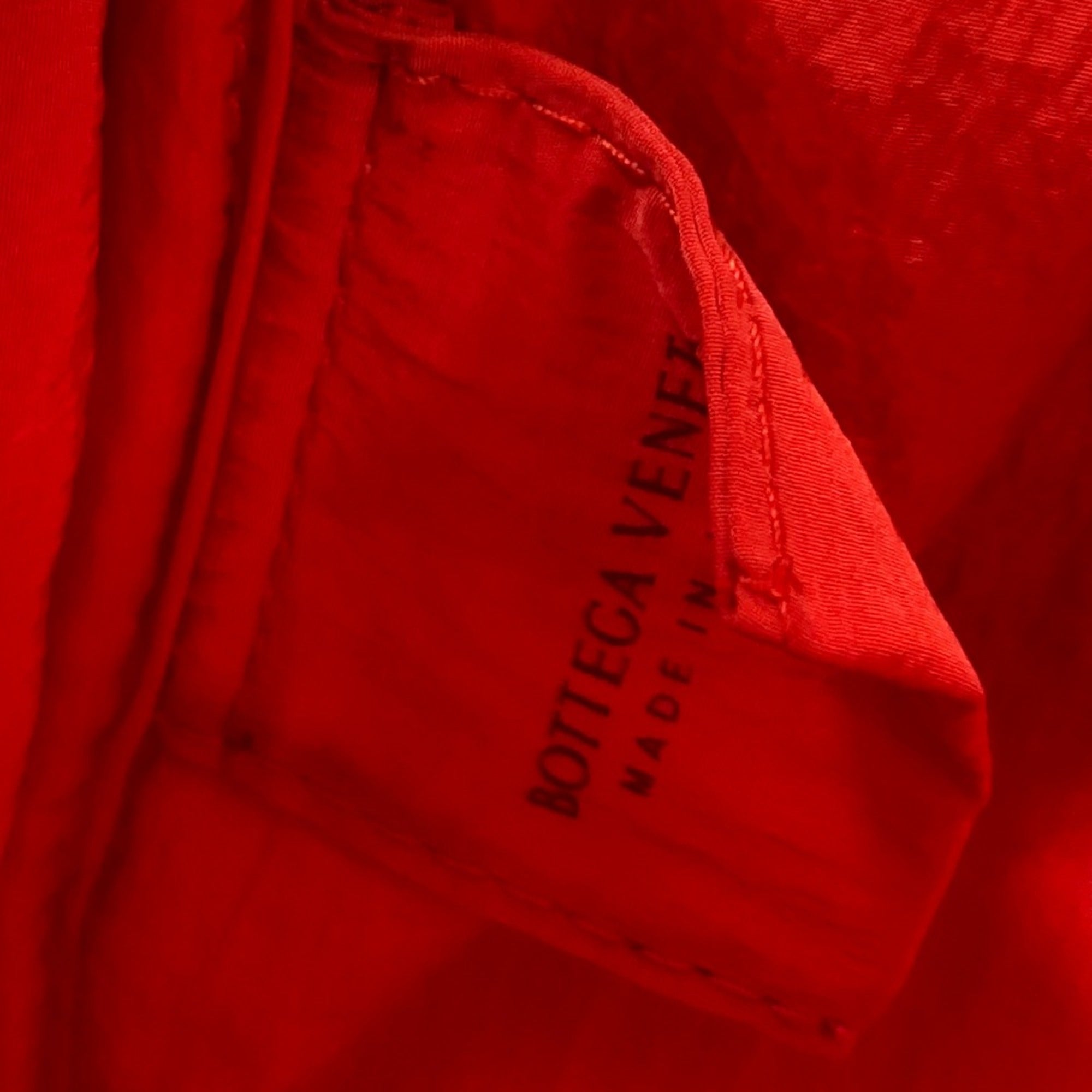 Bottega Veneta Red Cloth Backpack