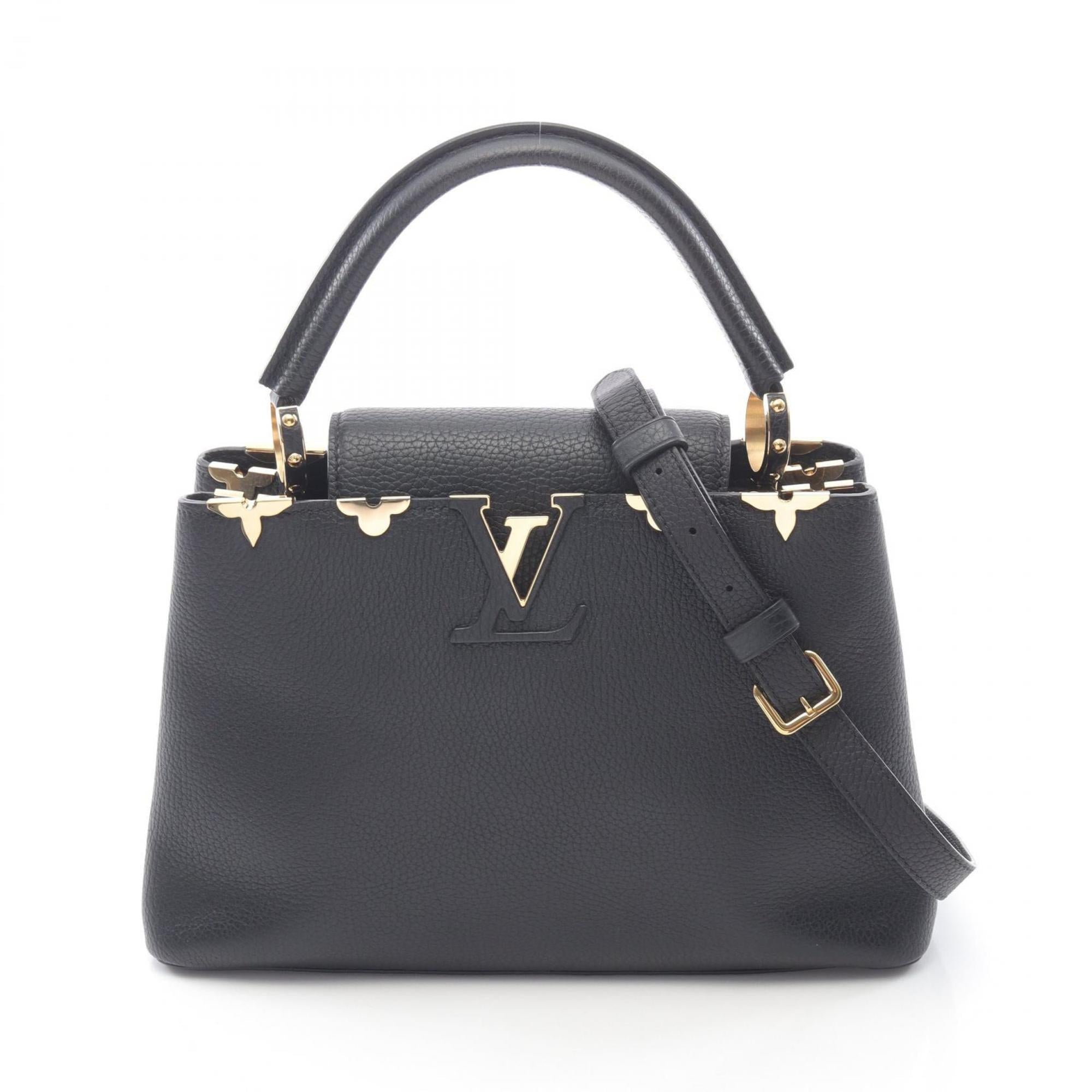 Louis Vuitton Black Leather Handbag