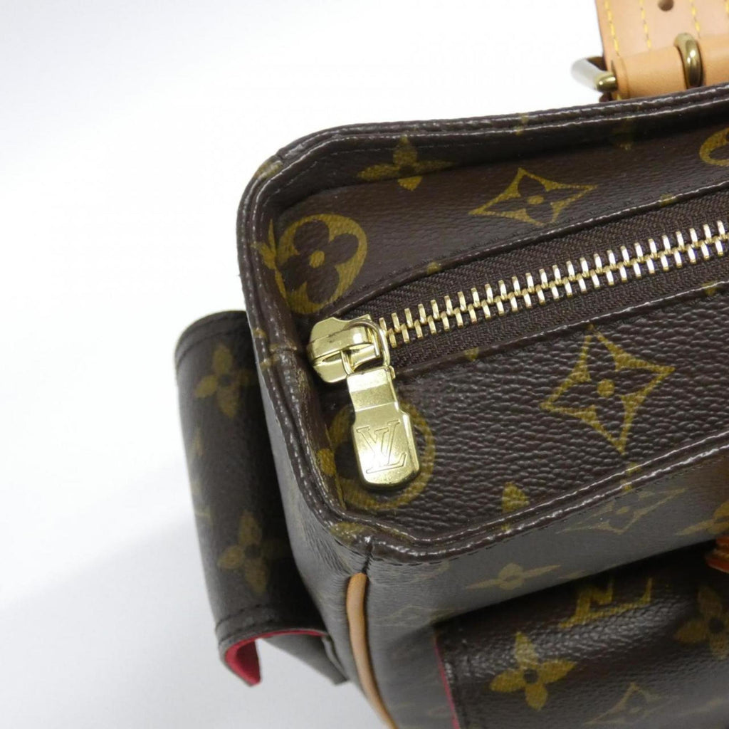 Louis Vuitton Brown Coated Canvas Handbag