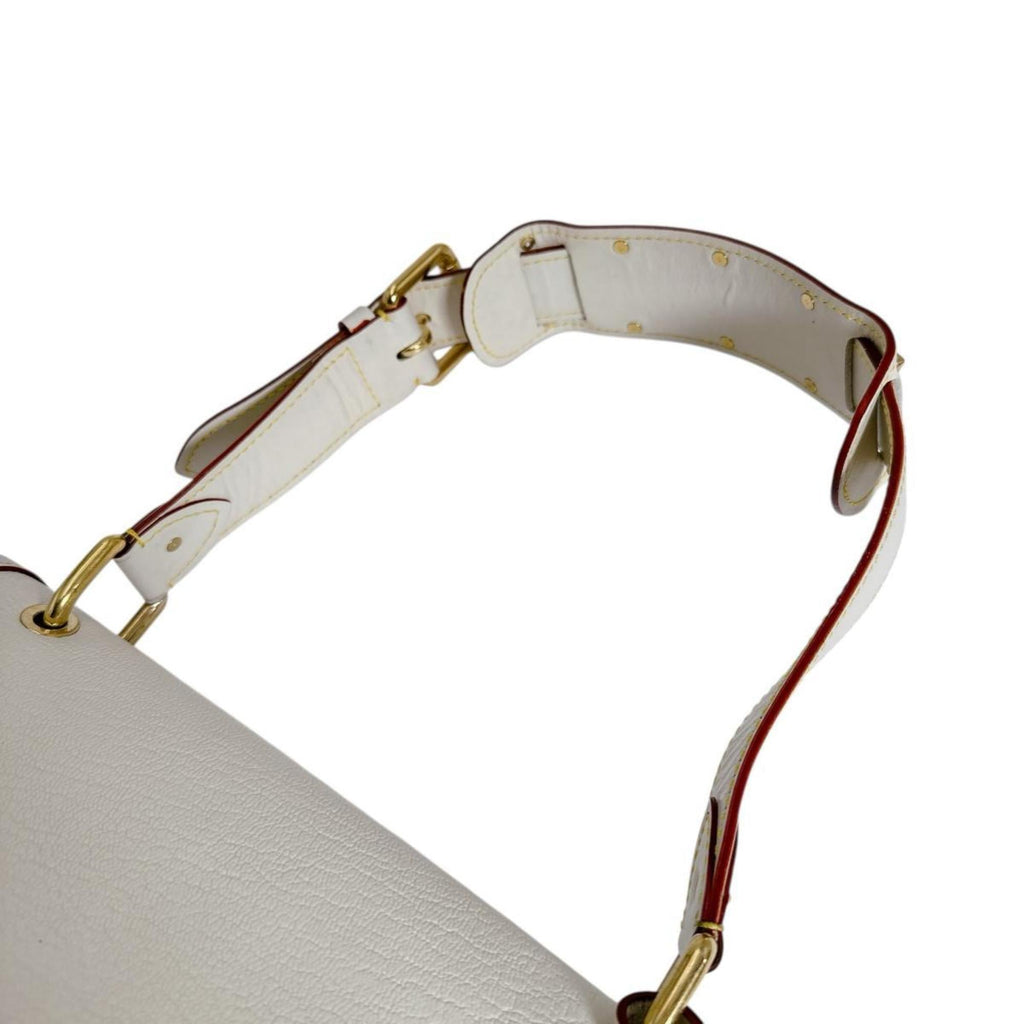 Louis Vuitton Blanc Leather Shoulder Bag