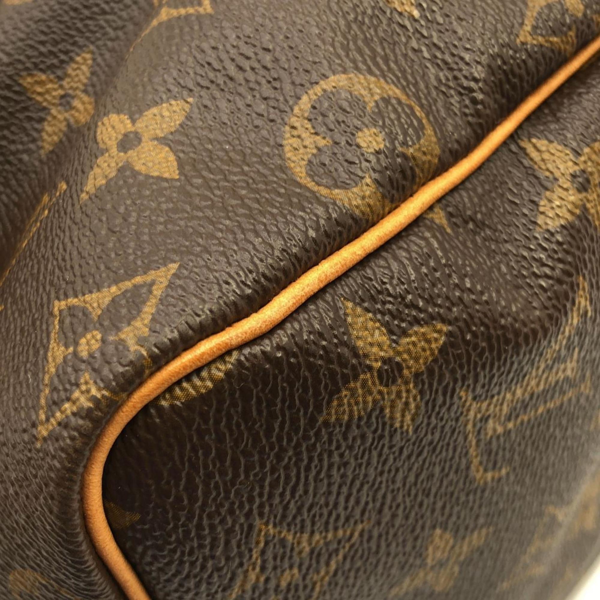 Louis Vuitton Marron Coated Canvas Boston Bag