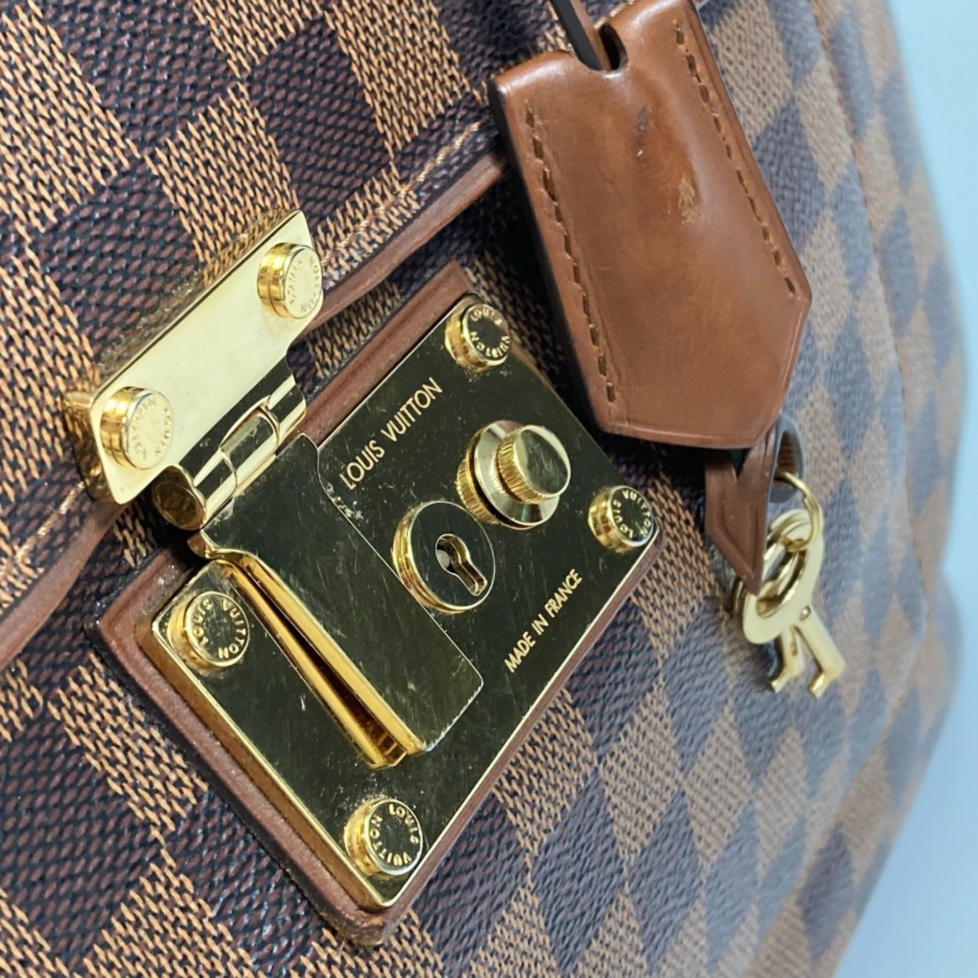 Louis Vuitton Brown Damier Canvas Handbag Tote Bag