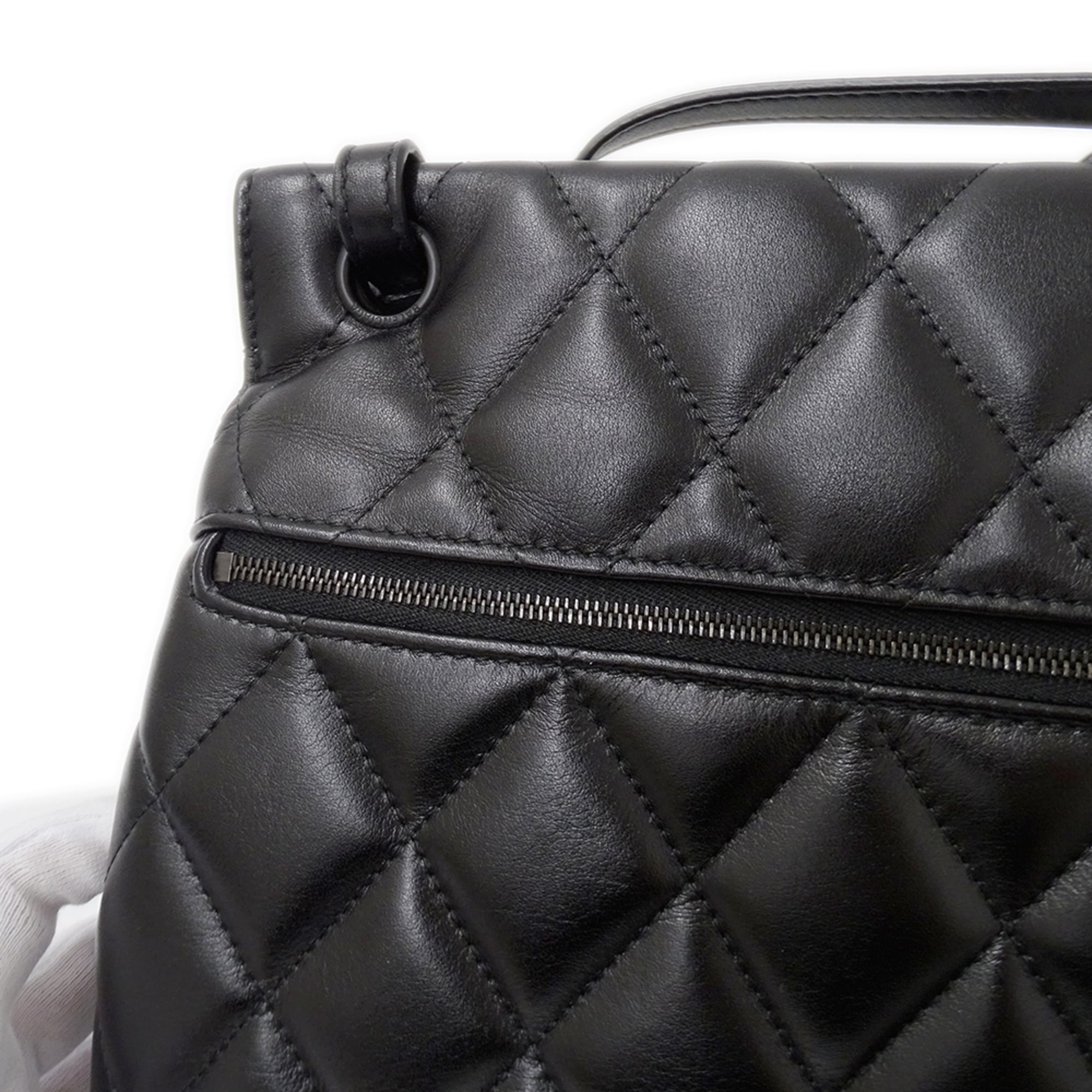 Balenciaga Black Leather Handbag Shoulder