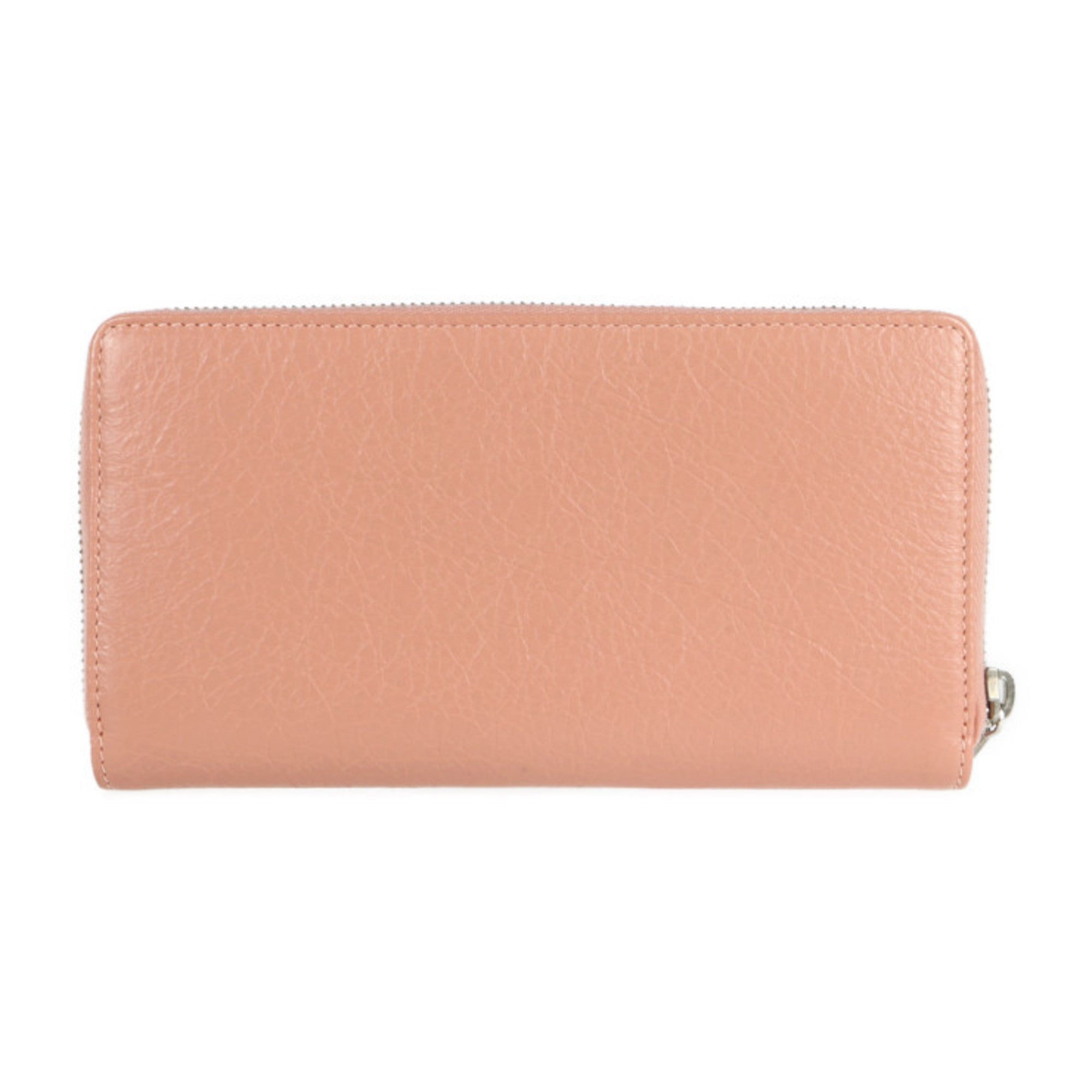 Balenciaga Pink Beige Leather Coin Purse/Coin Case