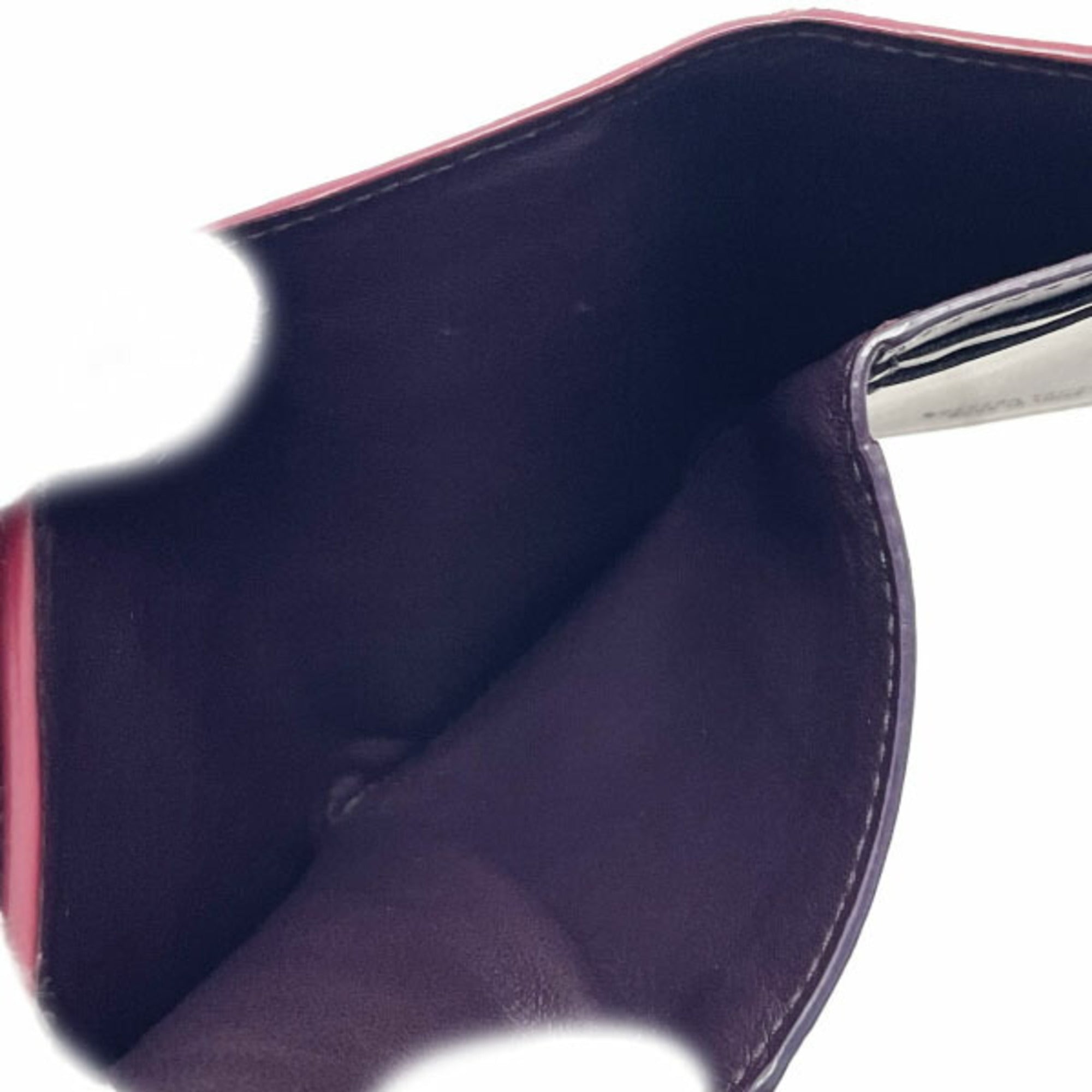 Bottega Veneta Red Color Wine Intrecciato Wallet (Tri-Fold)