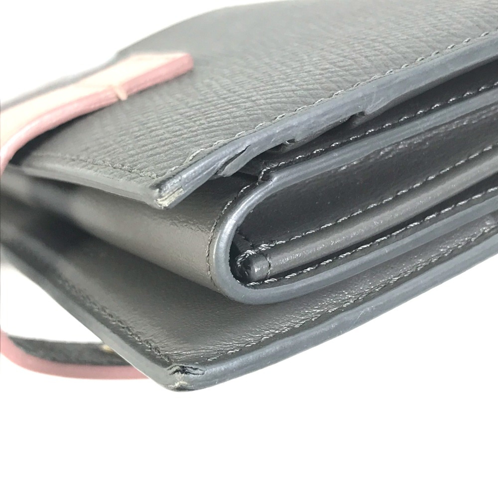 Celine Gray Leather Wallet (Tri-Fold)