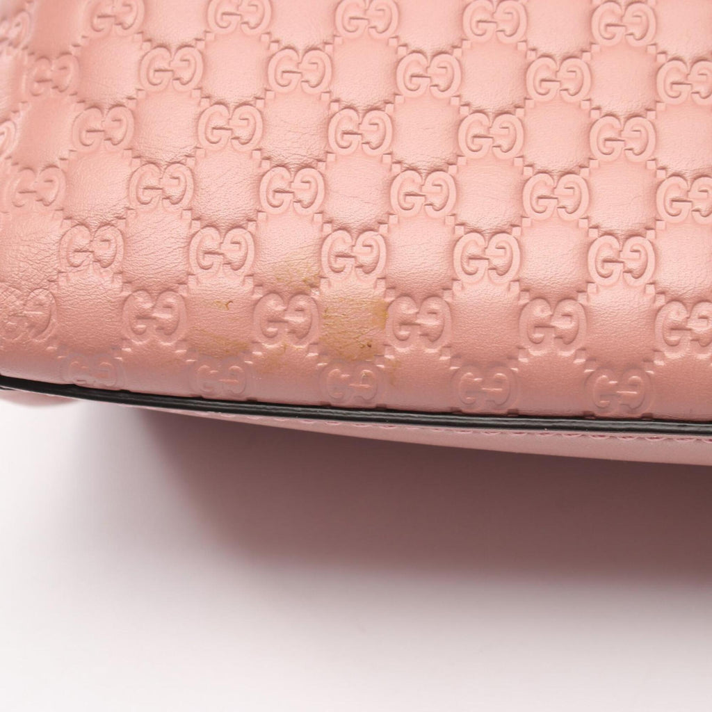 Gucci Microguccissima Pink Leather Handbag (Pre-Owned)