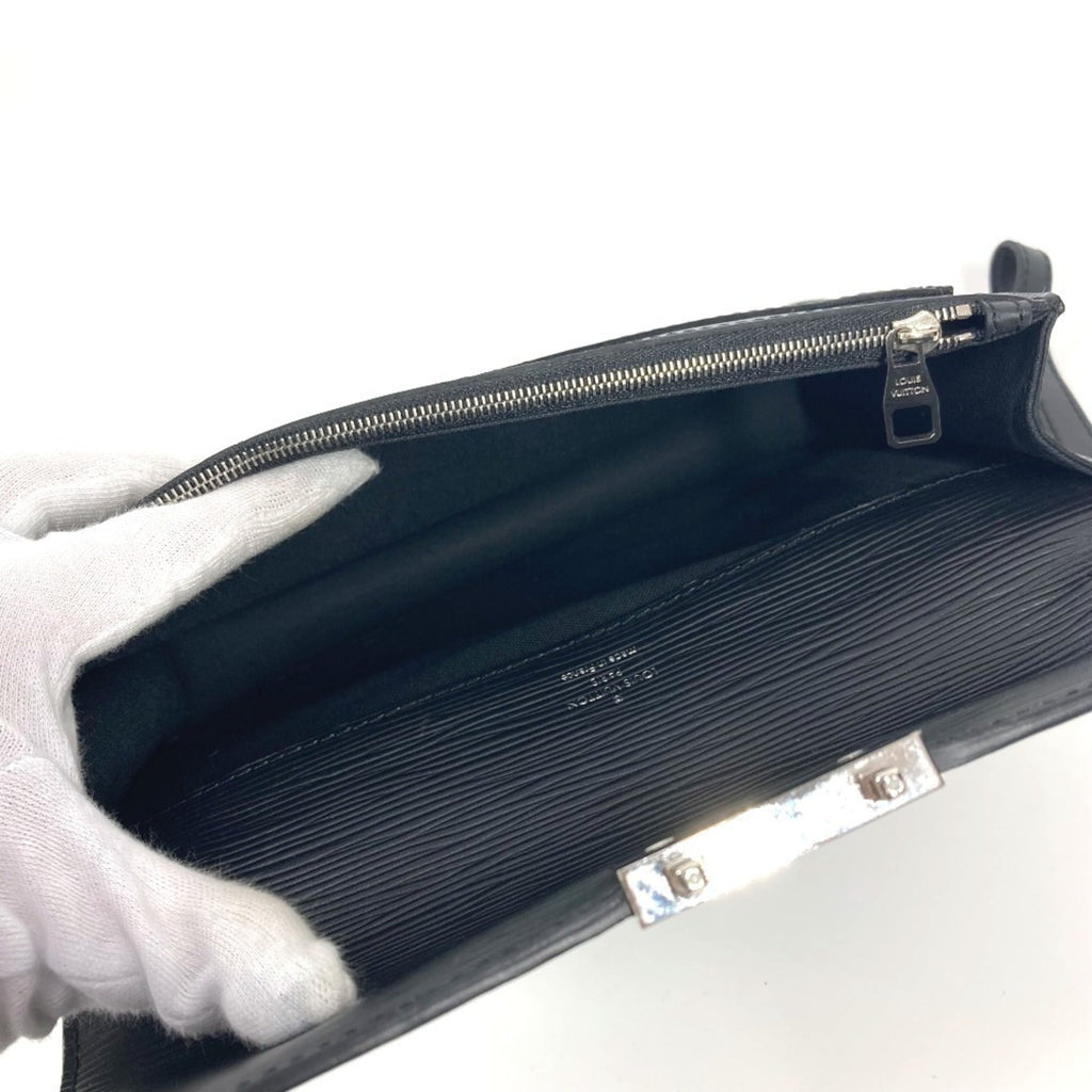 Louis Vuitton Black Noir Epi Leather Clutch Bag Pouch
