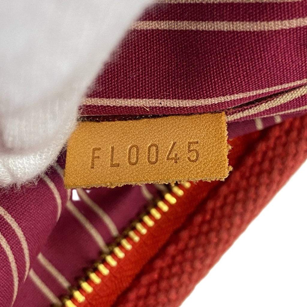 Louis Vuitton Red Color Canvas Handbag