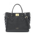 Louis Vuitton Black Leather Handbag