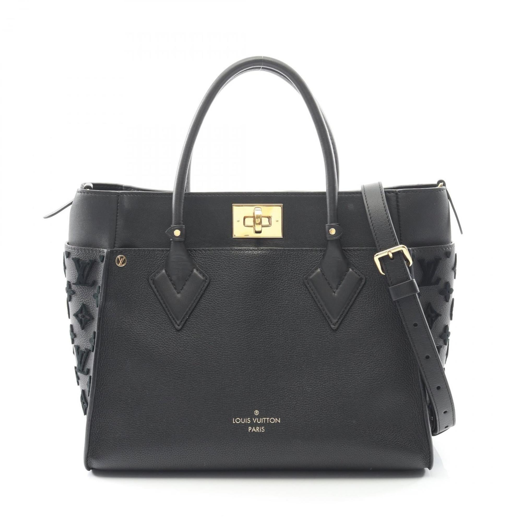Louis Vuitton Black Leather Handbag
