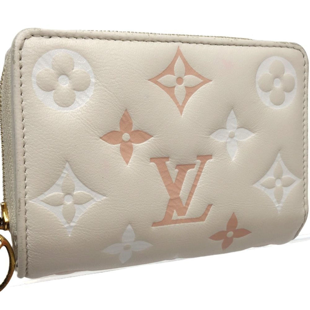 Louis Vuitton Beige Pink Leather Wallet