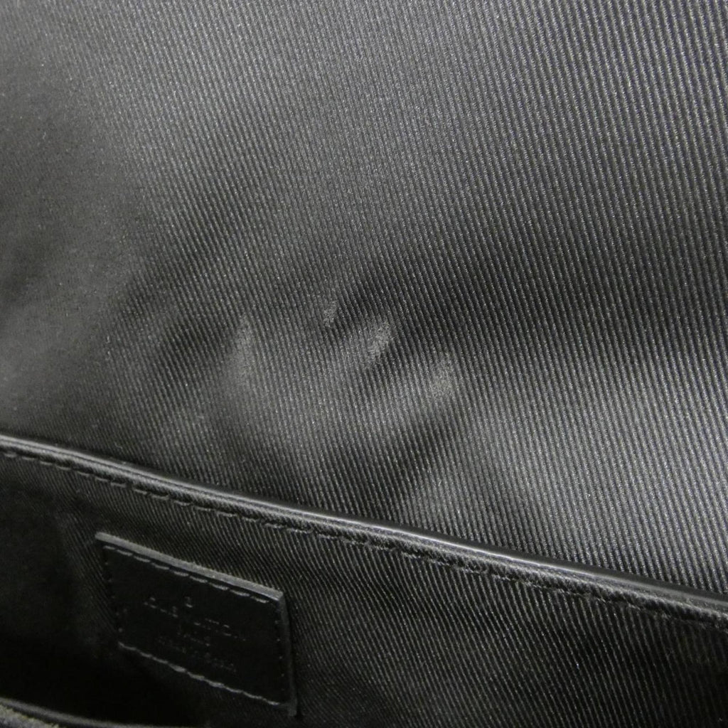 Louis Vuitton Black Leather Shoulder Bag