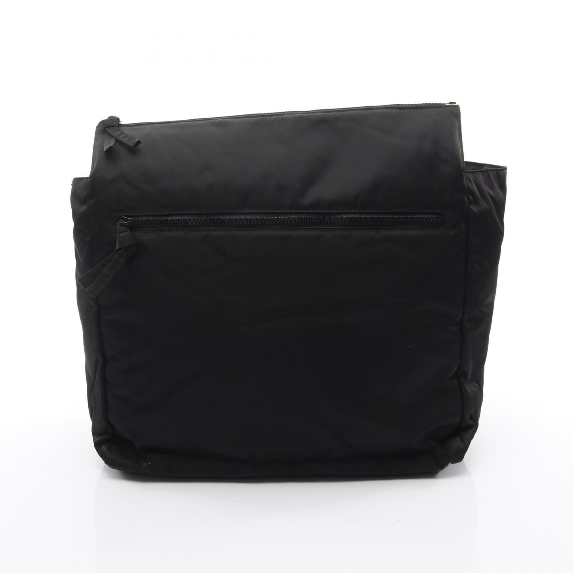 Bottega Veneta Black Nylon Clutch Bag