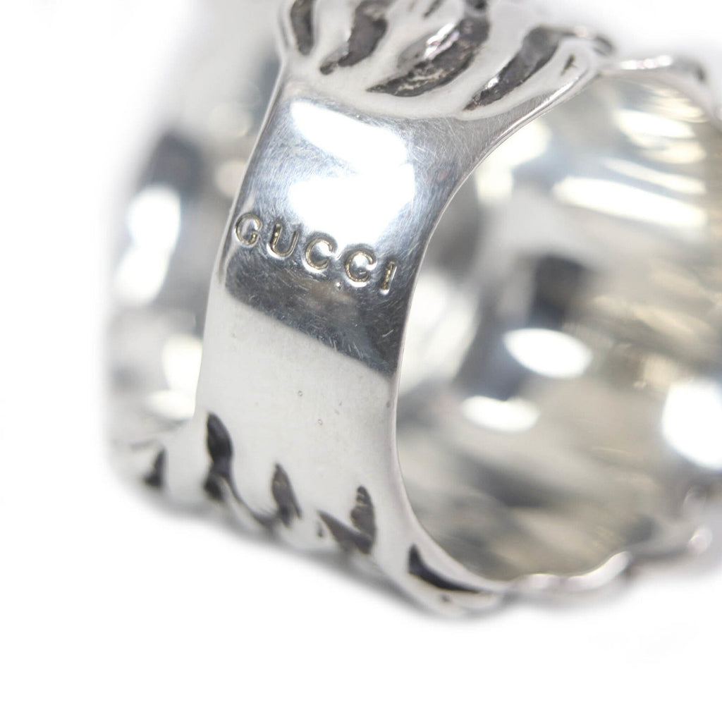 Gucci Silver Band Ring (Pre-Owned)