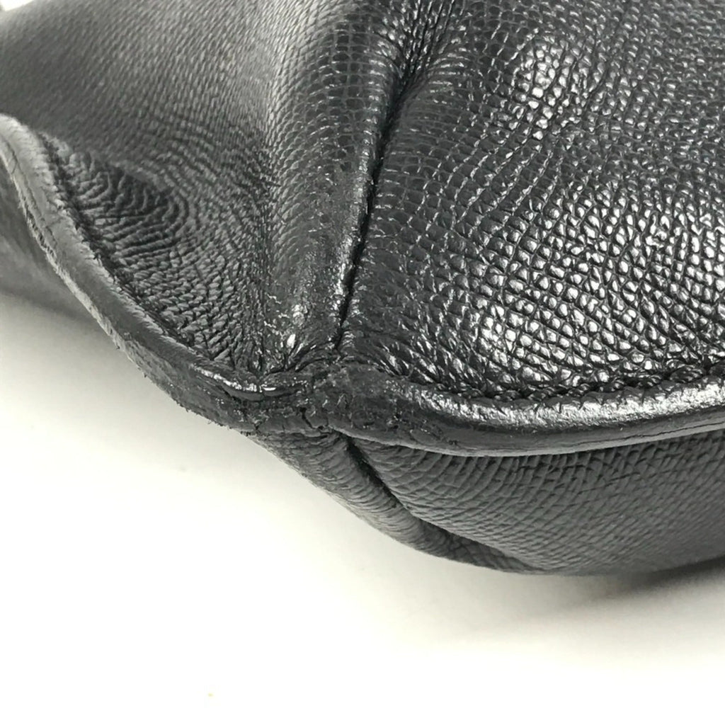 Chanel Black Grained Calfskin Shoulder Bag Tote Bag