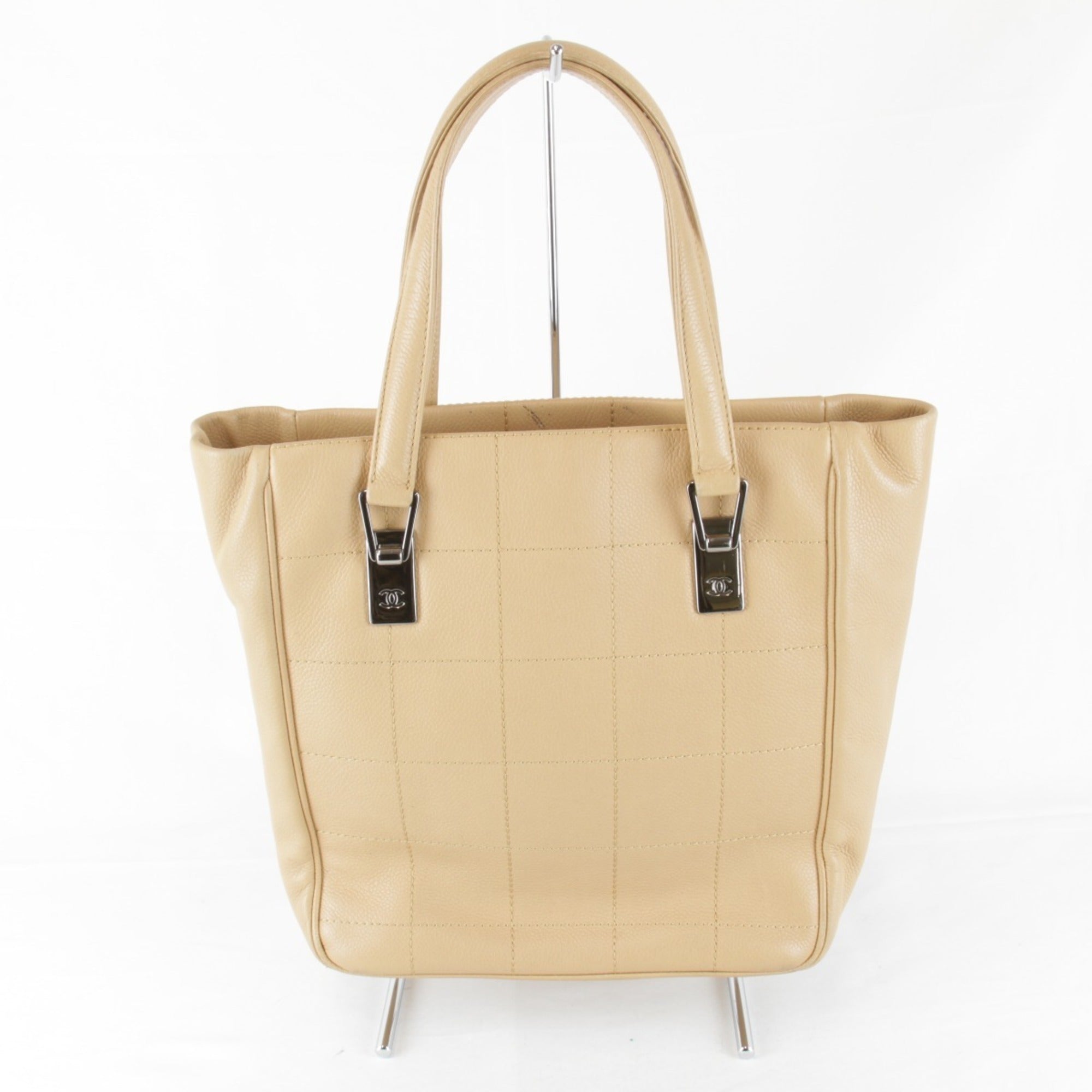 Chanel Beige Leather Tote Bag