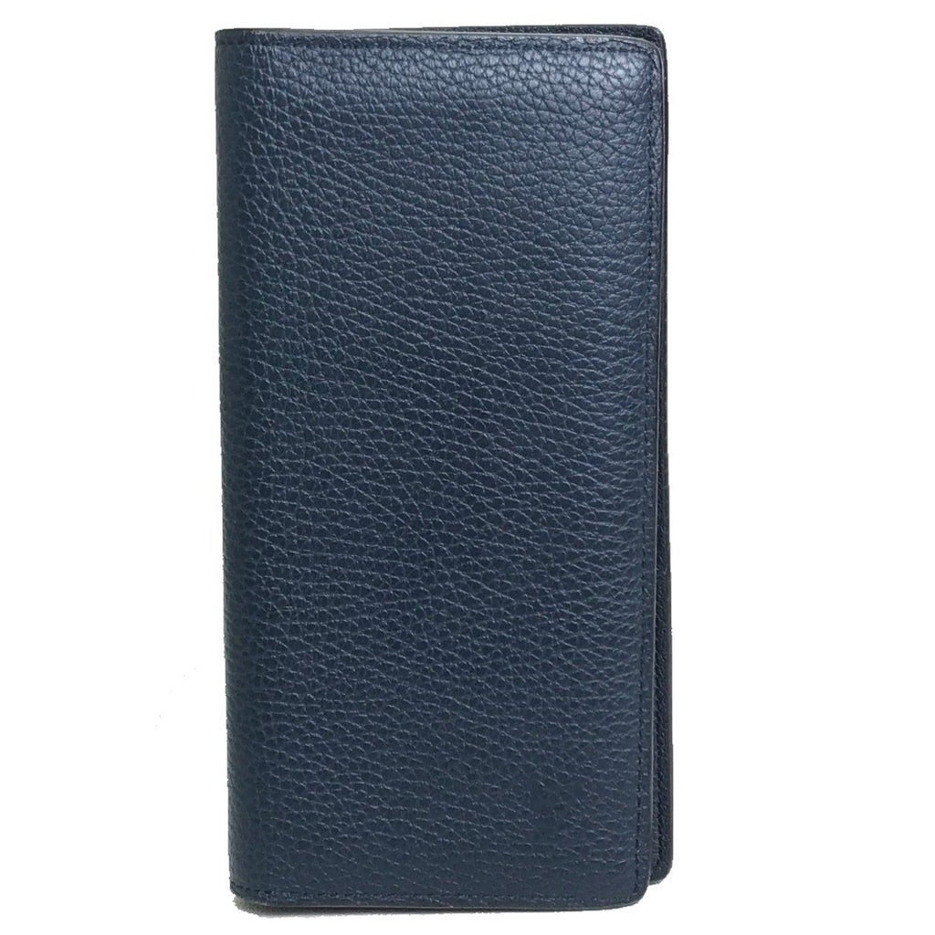 Louis Vuitton Navy Leather Long Wallet