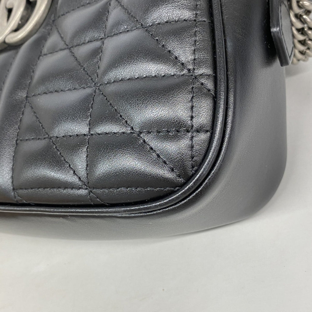Gucci Black Leather Shoulder Bag (Pre-Owned)