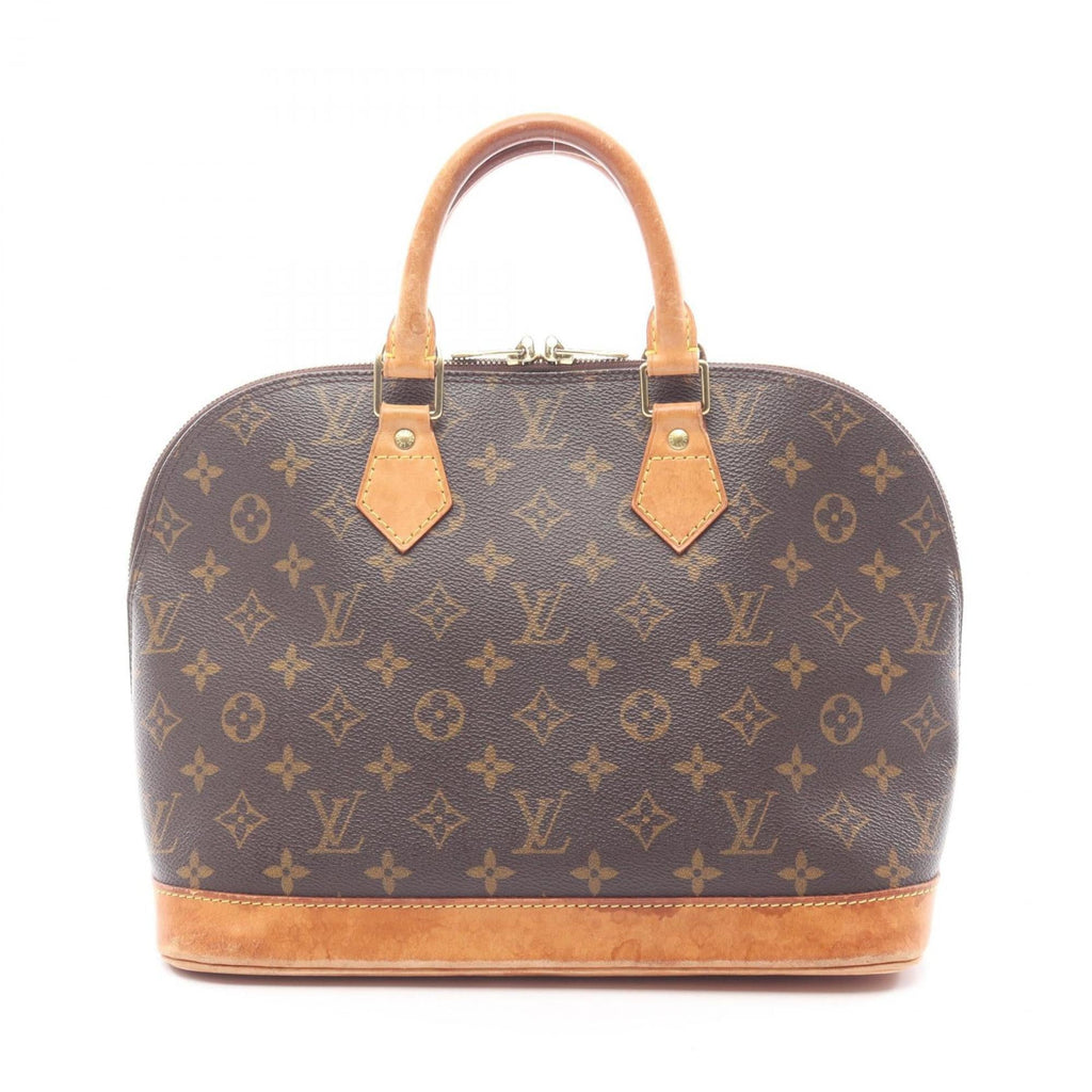 Louis Vuitton Brown Coated Canvas Leather Monogram Handbag