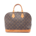 Louis Vuitton Brown Coated Canvas Leather Monogram Handbag