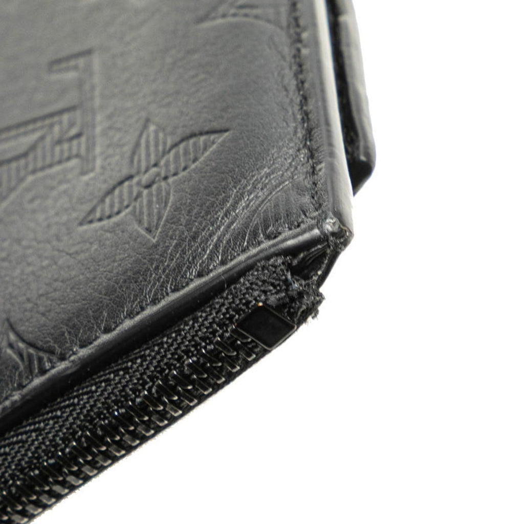 Louis Vuitton Black Noir Leather Coin Purse/Coin Case