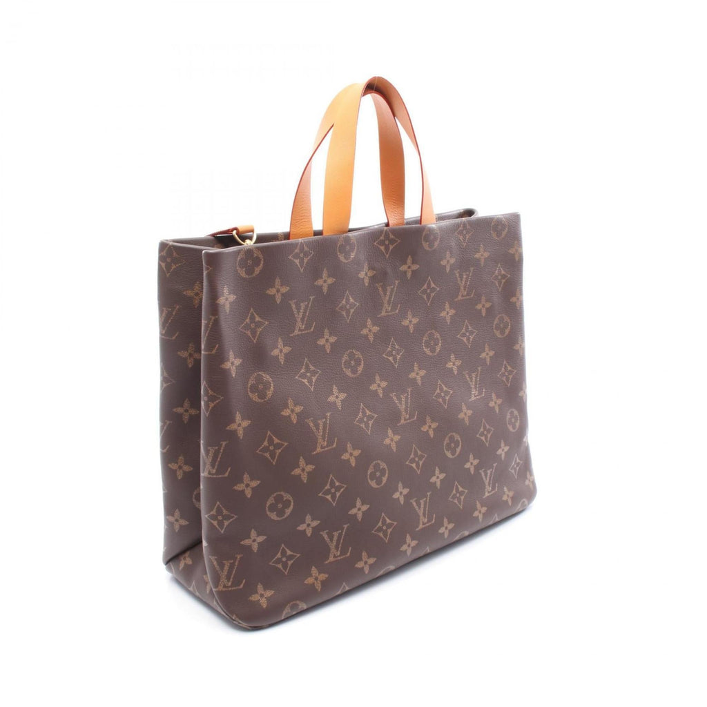 Louis Vuitton Brown Monogram Leather Tote Bag