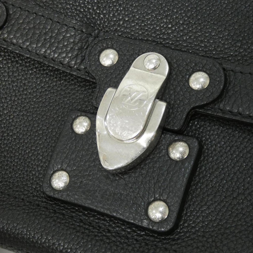 Louis Vuitton Black Leather Shoulder Bag