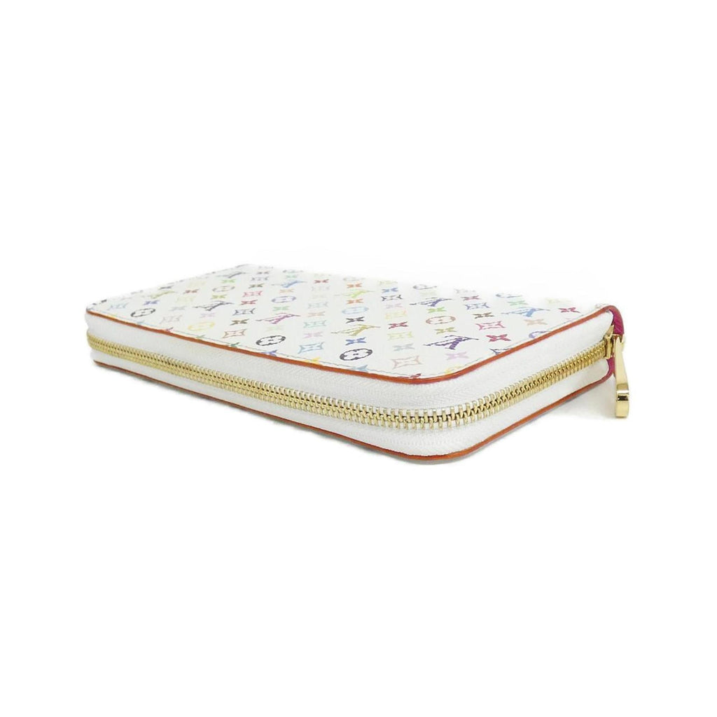 Louis Vuitton Multi-Color White Coated Canvas Long Wallet