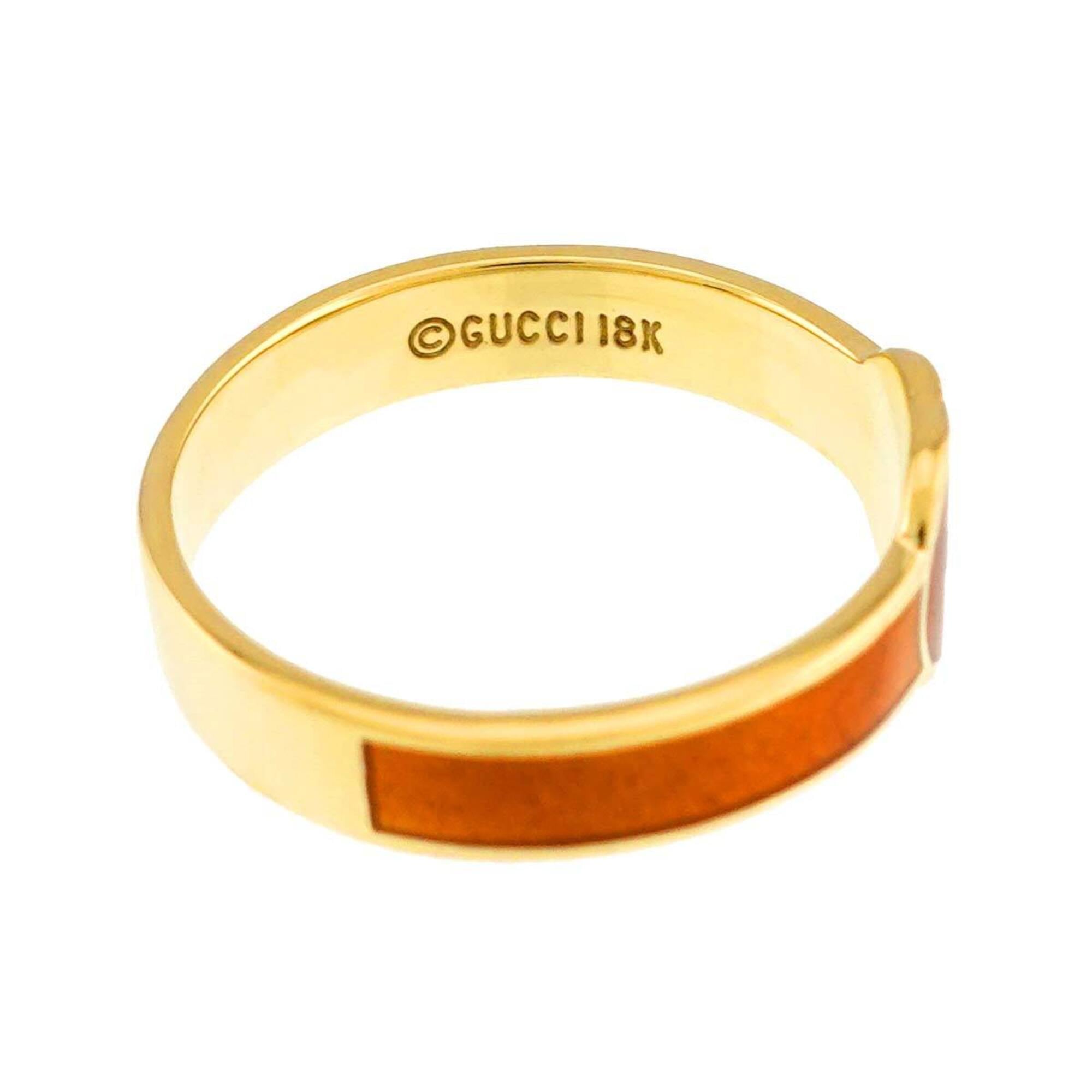 Gucci Yellow Gold (18K) Enamel Band Ring (Pre-Owned)