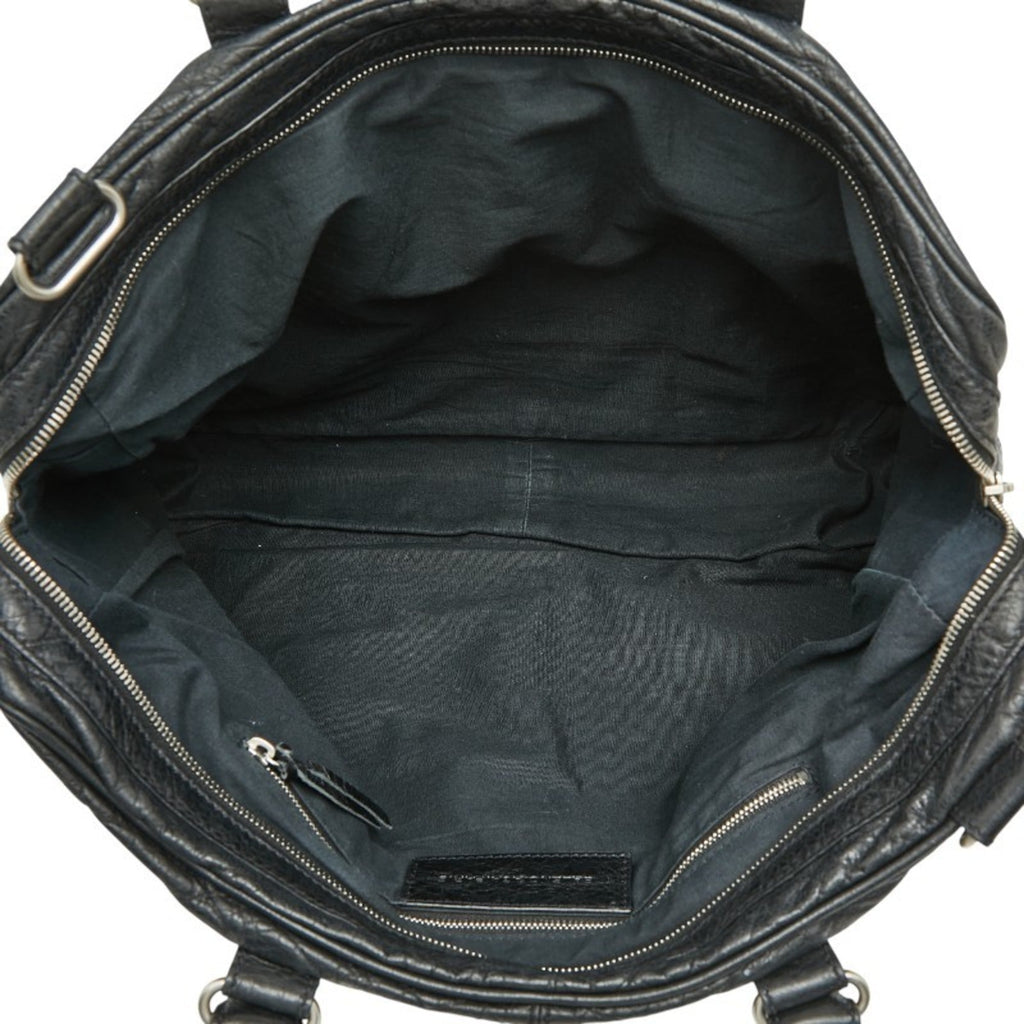 Balenciaga Black Leather Briefcase Shoulder