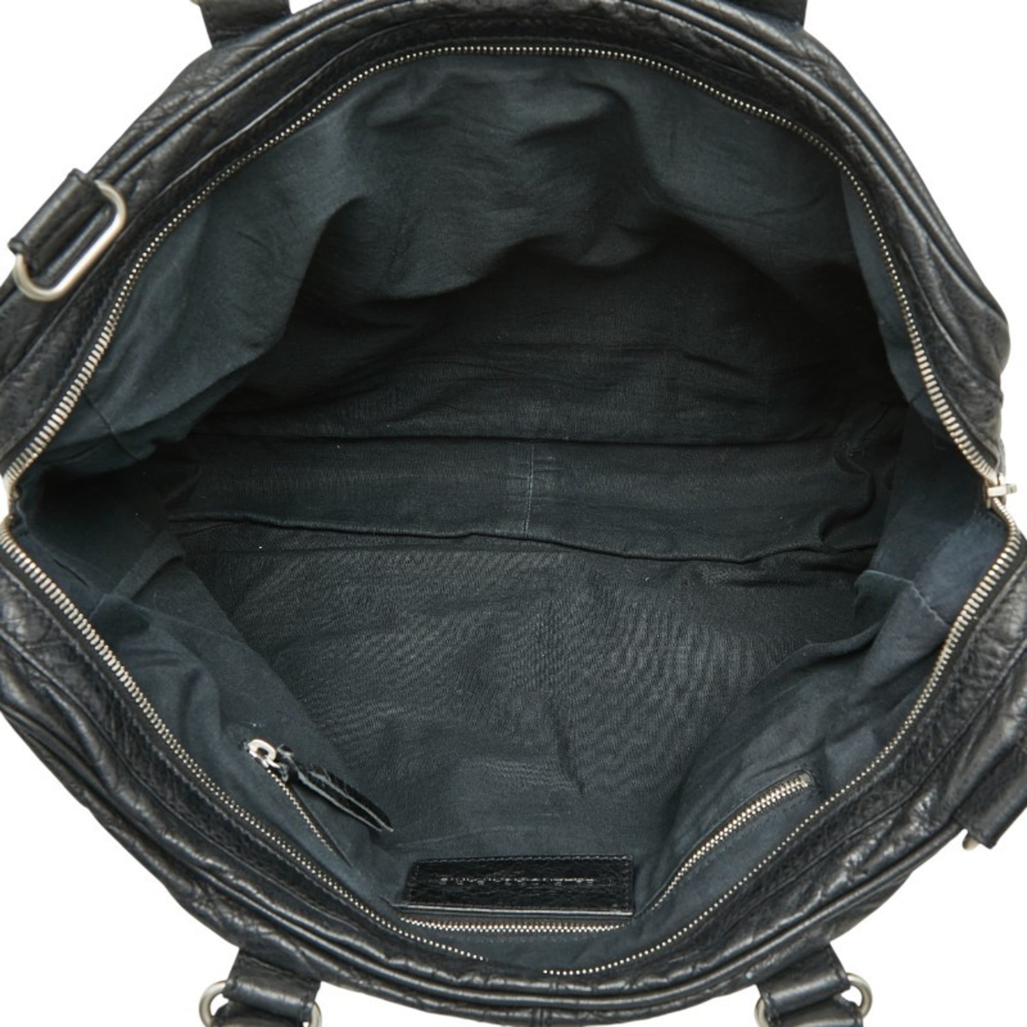 Balenciaga Black Leather Briefcase Shoulder