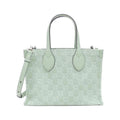 Gucci Pale Green Denim Handbag Pouch (Pre-Owned)