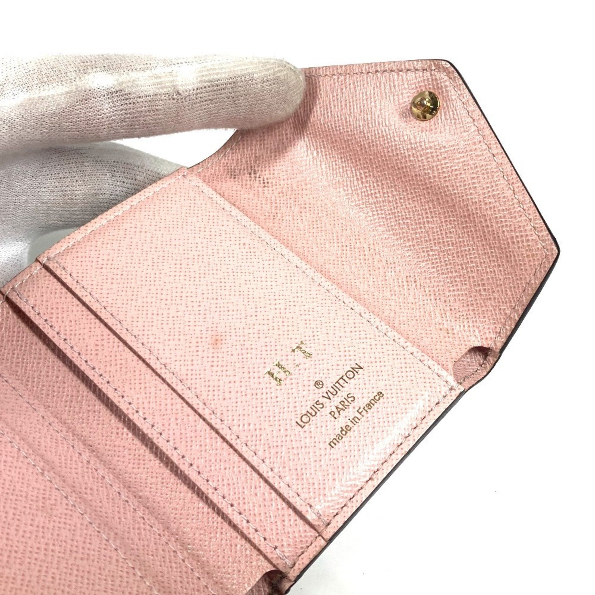 Louis Vuitton Monogram Brown Pink Rose Ballerine Monogram Wallet (Tri-Fold)
