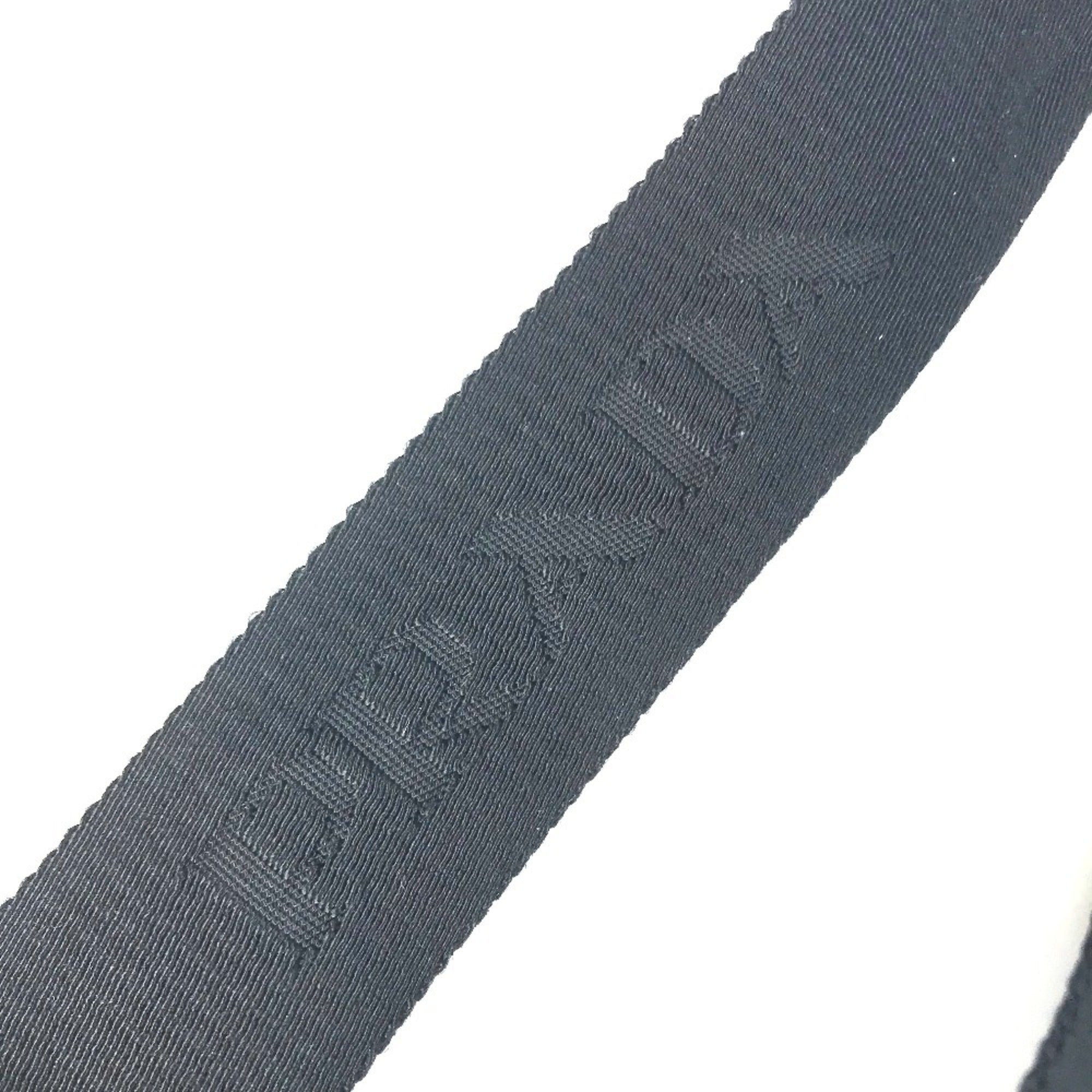 Prada Black Nylon Leather Shoulder Bag