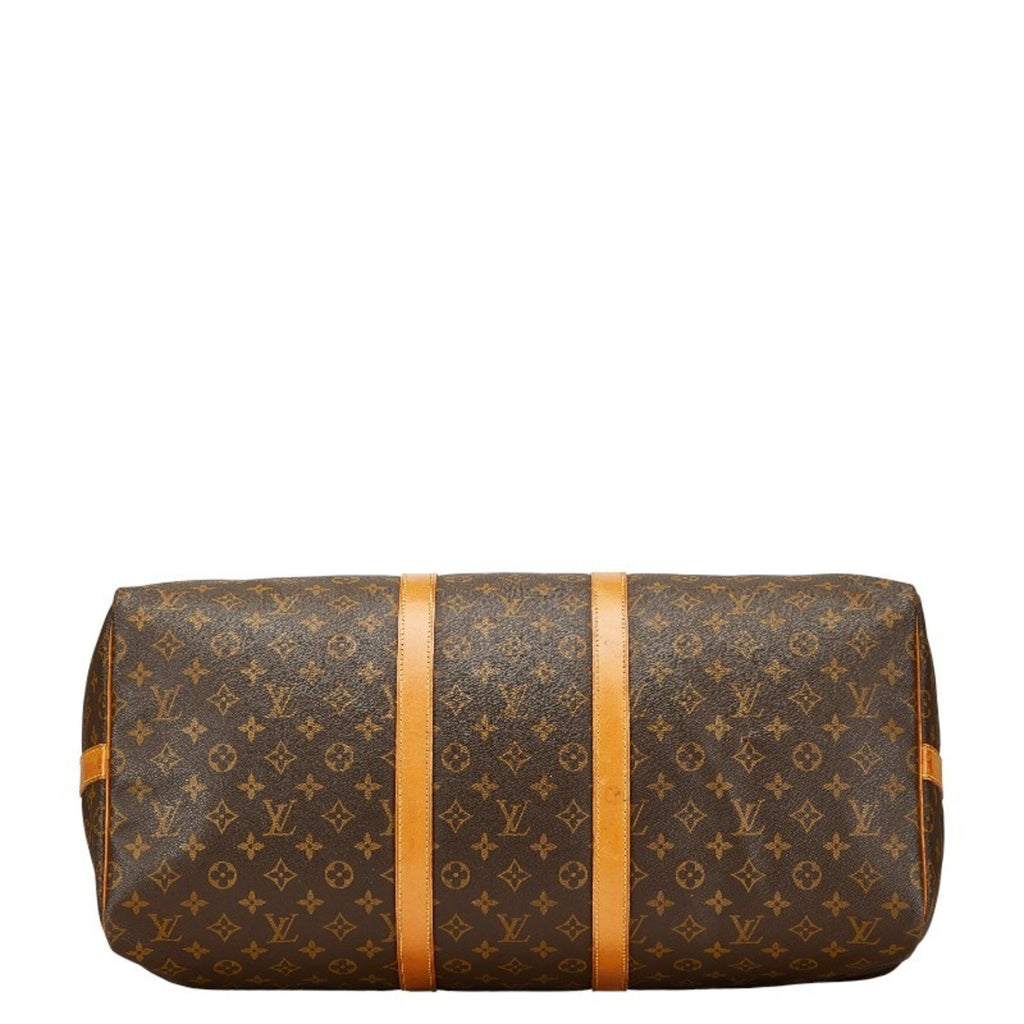 Louis Vuitton Monogram Brown Pvc Leather Boston Bag Shoulder Bag