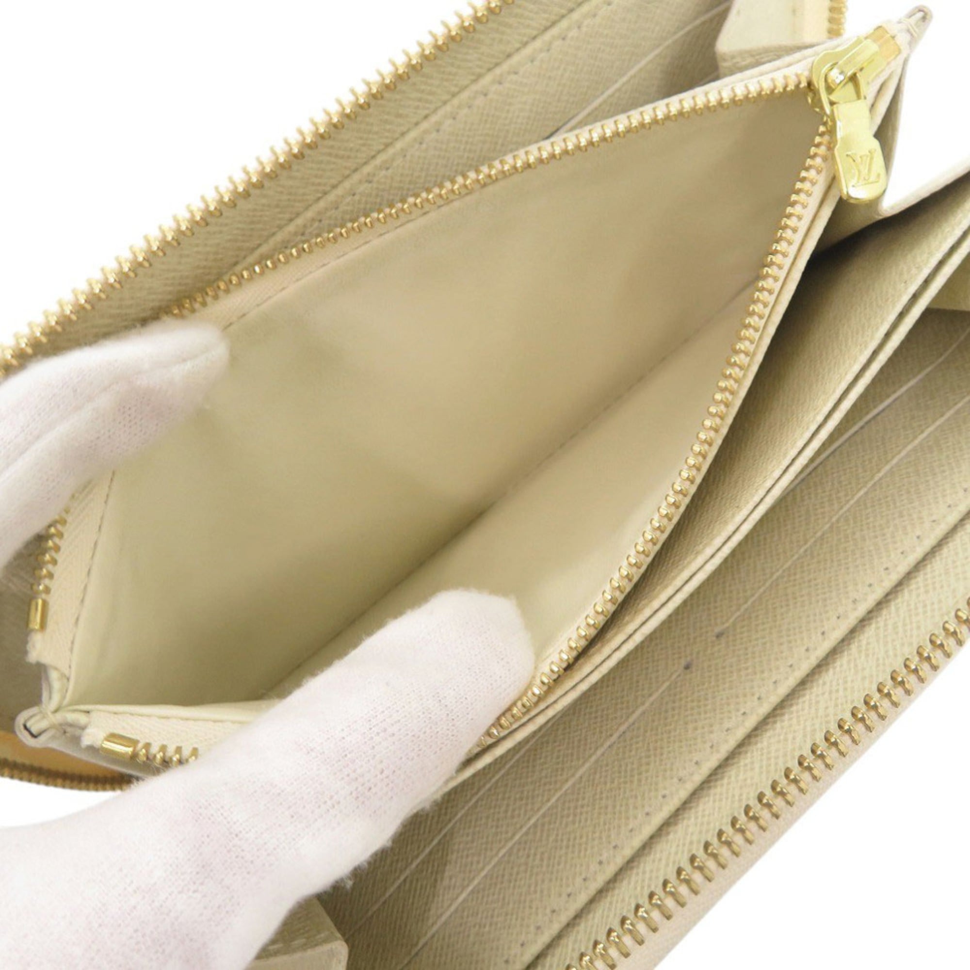 Louis Vuitton Beige Monogram Mini Long Wallet