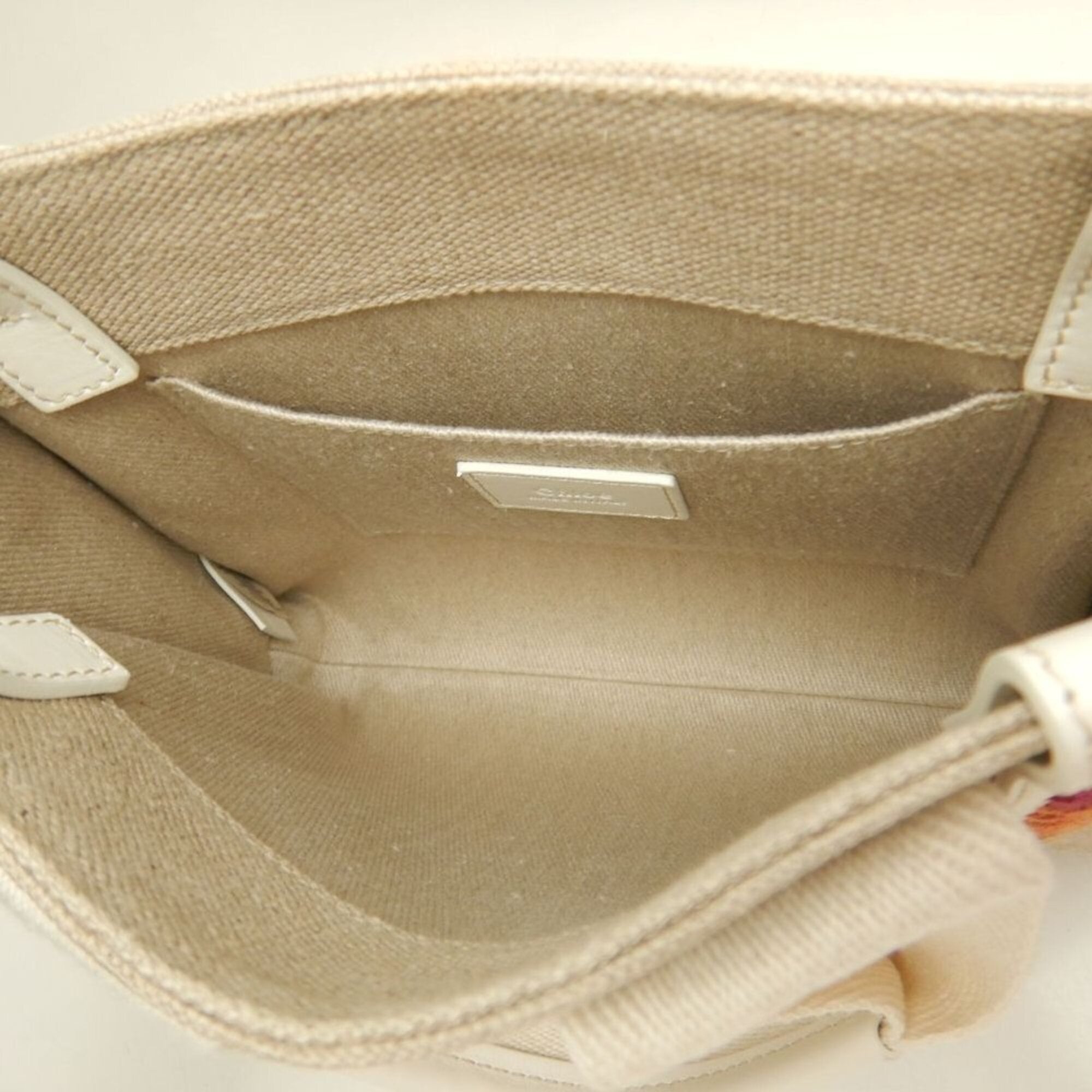 Chloé White Linen Leather Tote Bag (Pre-Owned)