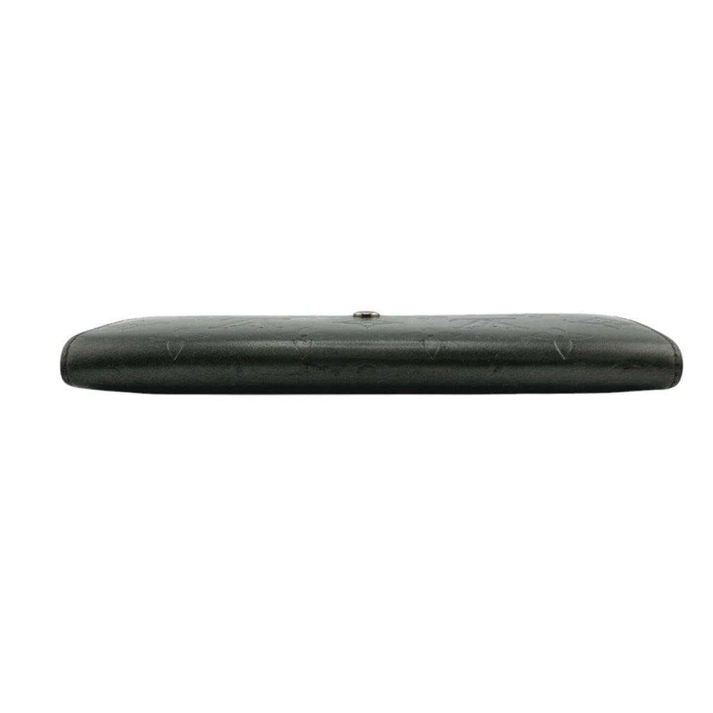 Louis Vuitton Monogram Mat Black Noir Monogram Mat Wallet (Tri-Fold)