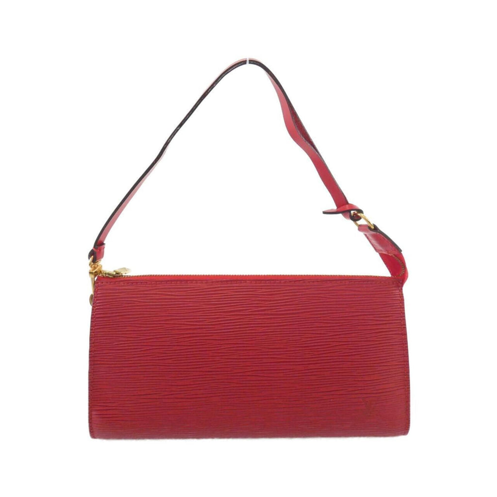 Louis Vuitton Red Color Leather Pochette Pouch
