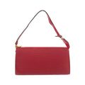 Louis Vuitton Red Color Leather Pochette Pouch